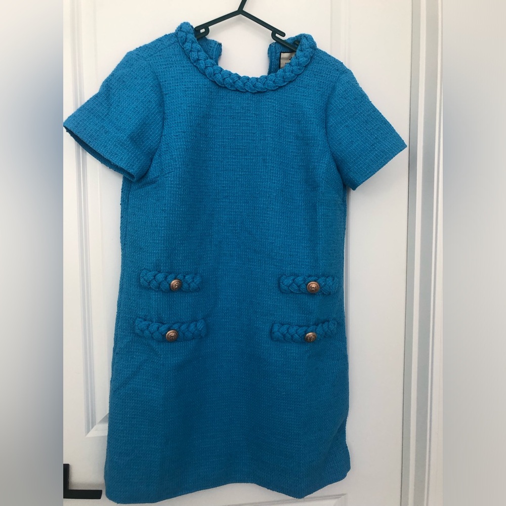 Tuckernuck Teal Jackie Dress with Braided Accents